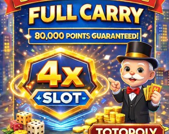 Monopoly Simpsons Partners Event Carry 80K | 4 Slots | 1-6 Hours