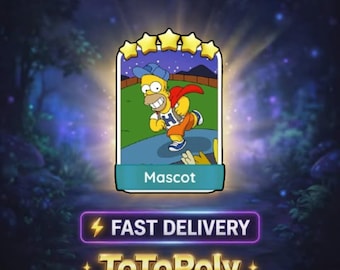 Mascot - Monopoly Go Sticker 5 Star - The Simpsons