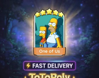 One of Us - Monopoly Go Sticker 5 Star - The Simpsons