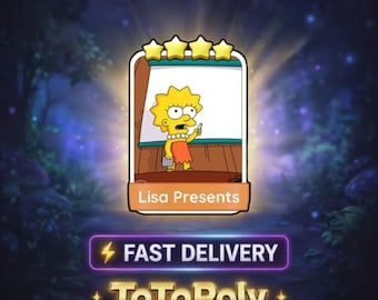 Lisa Presents Set 16 - Monopoly Go Sticker 4 Star - The Simpsons