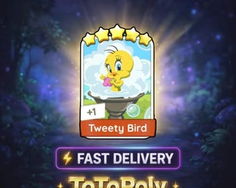 Tweety Bird - Set 21 - Adesivo Monopoly Go 5 stelle - Buon raccolto