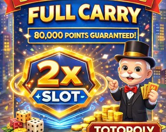 Monopoly Simpsons Partners Event Carry 80K | 2 Slots | 1-6 Hours
