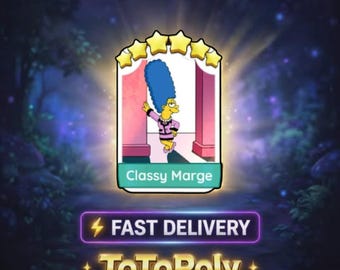 Classy Marge - Monopoly Go Sticker 6 Star - The Simpsons