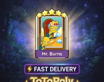 Mr. Burns - Monopoly Go Sticker 5 Star - The Simpsons