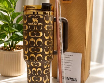 Custom Made Coach Stanley Cup, Laser Engraved Stainless Steel Gift 40oz Tumbler Gift unique