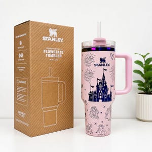 Custom Made castle princess Stanley Cup, Laser Engraved Stainless Steel Gift 40oz Tumbler Gift unique Travel coffee tumbler image 6