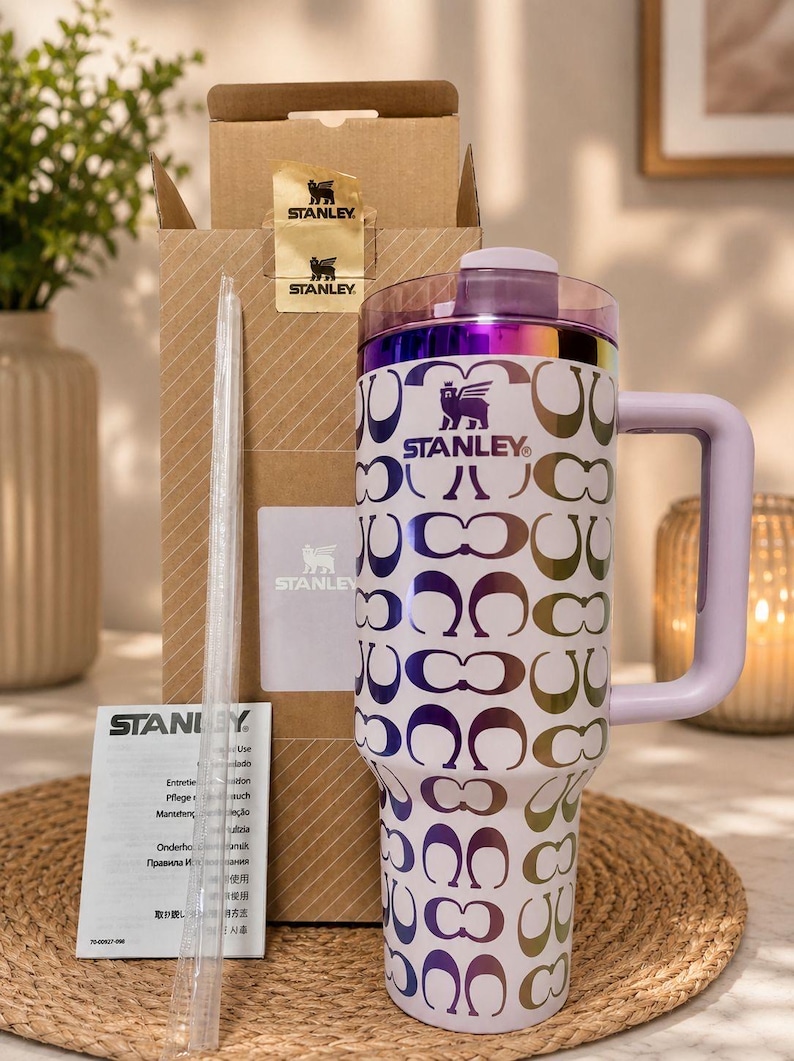 Specialtillverkad Coach Stanley Cup, lasergraverad rostfri stålgåva 40oz Tumbler present unik Lila