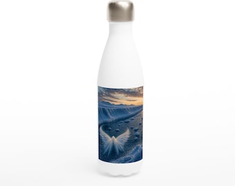 Glacier Ice Angel Wings Coastal Print | Celestial Sunset Ocean Art Mugs & Bottle