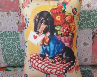 Dachshund Dog Lover's Cushion for Children's Room Decor