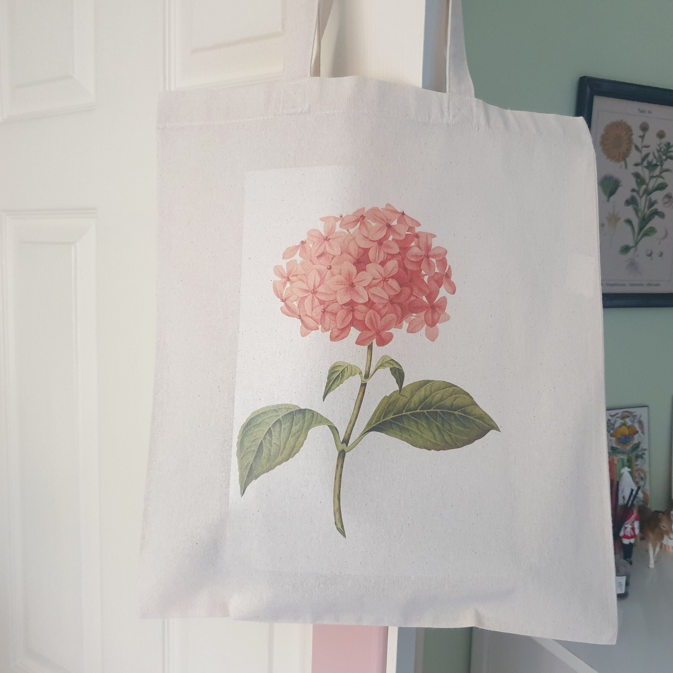 トートバッグPink Hydrangea トートバッグ♡Pink Hydrangea他3点