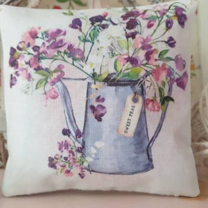 Lavender Bag with Sweet Pea Flower Design Handmade Gift for Friends