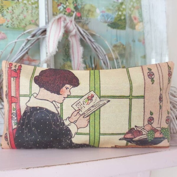 Lavender Bag with Children's Illustration Print, Child's Lavender Sachet