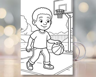 Jamal Malvorlagen | African American Boy Aktivitätenbuch (PDF Download)