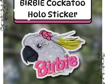 BIRBIE Cockatoo Holo Sticker