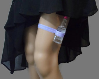 Adjustable Single Shot Garter - Lavender - toss garter - alcohol not included