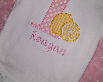 First Birthday Lemonade Shirt or Bodysuit ~ Personalized For You