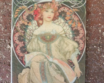 Reverie by Alphonse Mucha Hanging Air Freshener, Car Freshie, Car Charm, Artist Gift, Auto Accessories, Car Decor, Vintage Art Lover