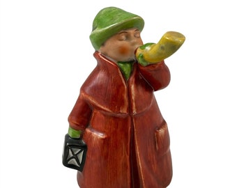 Goebel Town Crier Horn Blower Vintage Figurine 13907-09 Bee Mark West Germany