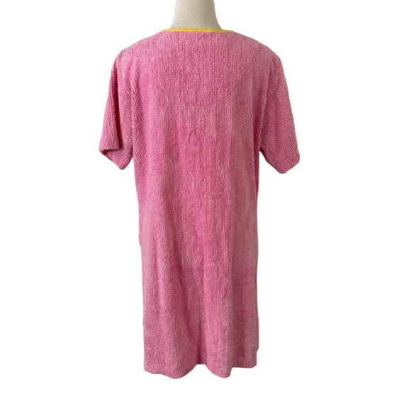 Stan Herman Pink Chenille Robe Duster Housecoat S… - image 6
