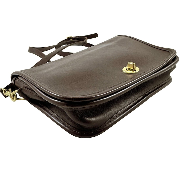 Coach Legacy Smooth Leather Crossbody Pocket Purse Bag Brown Vintage 1990s 9755 Bild 7