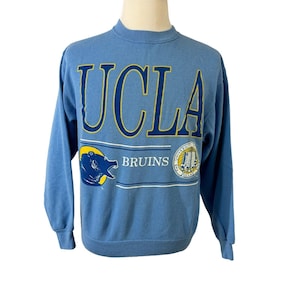 UCLA Bruins Sweatshirt Blue Size L Los Angeles California Hanes Vintage 1990 USA