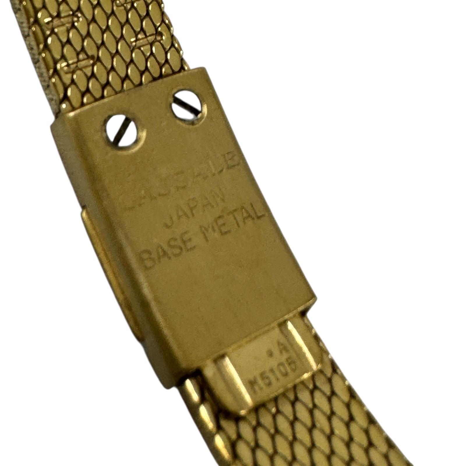 Vintage Lassale 2E20 681H Gold Tone Diamond Womens Quartz Watch New Battery Thin Lassale Womens Quartz Watch 2E20 681H Gold Tone Diamond Thin  main image 2