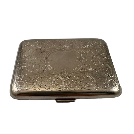 Metal Cigarette Case with Built In Lighter Western Pin Up with Horse D 240  SP