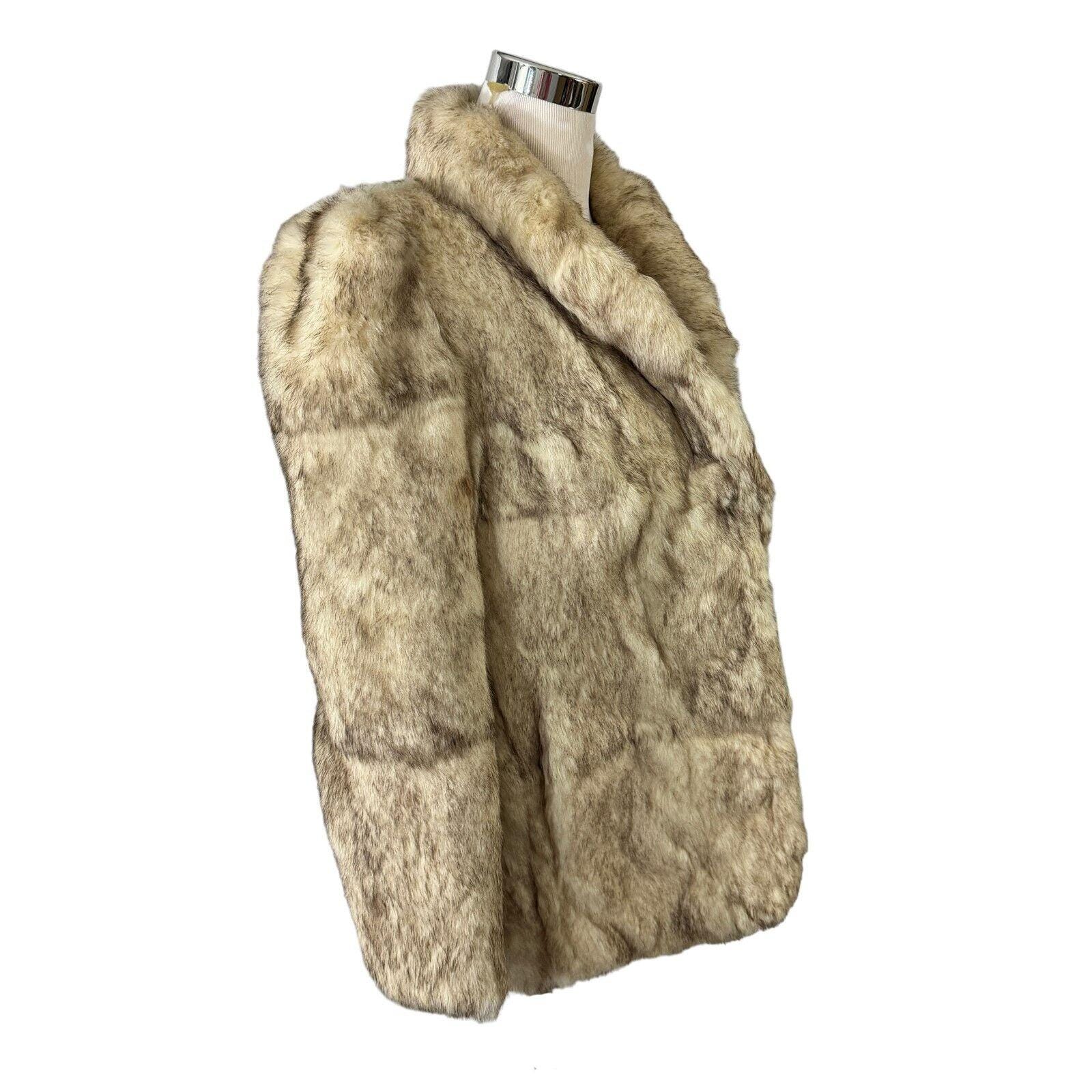 80s Rabbit Fur Coat - Etsy