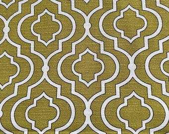 Mill Creek Fabrics Donnetta Home Decor Fabric Green Geometric 54&quot; by the Yard