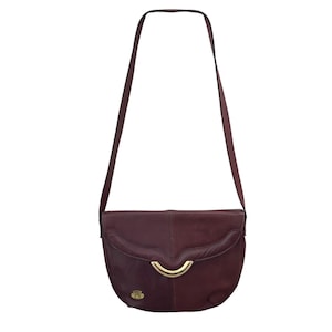 Etienne Aigner Oxblood Burgund Leder Geldbörse Handtasche Vintage 1990er Jahre Made in USA