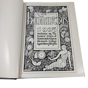 1935 Yearbook Randolph Macon Womens College Lynchburg Virginia Helianthus