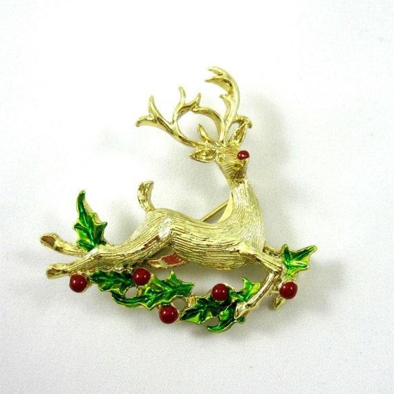 Christmas Holiday Pins Brooch 4 Vintage Gerrys Tr… - image 8
