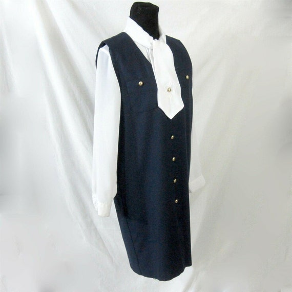 Leslie Fay 2 Piece Dress 8 Secretary Jumper & Blou