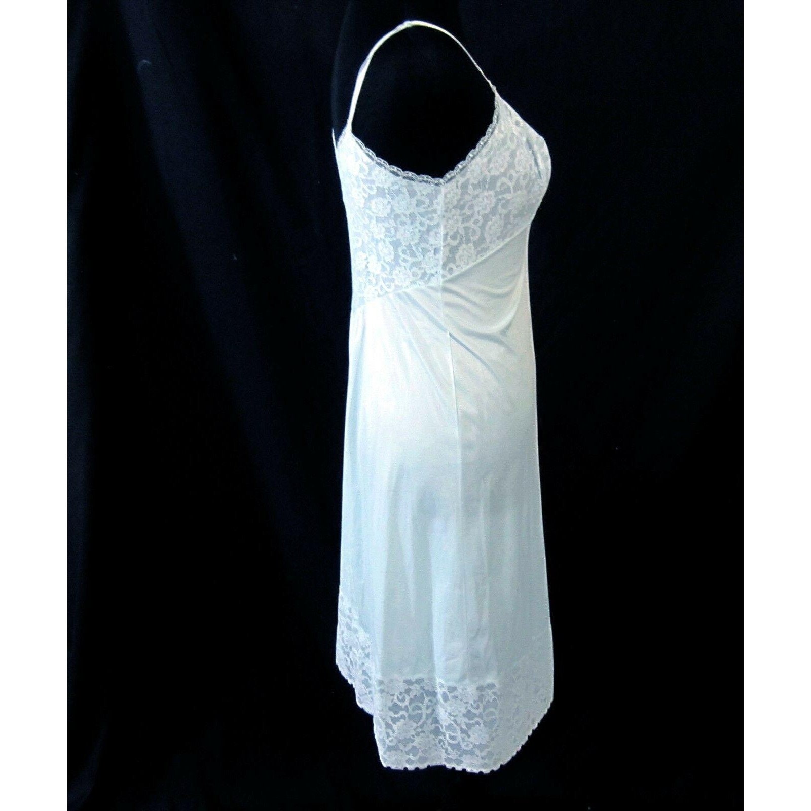 Vanity Fair Full Slip Size 32 Vintage 1950s Blue Lace Tricot Etsy