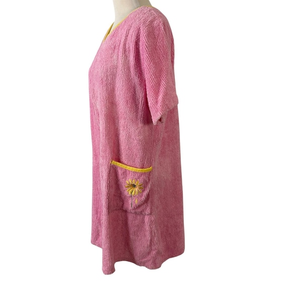 Stan Herman Pink Chenille Robe Duster Housecoat S… - image 5