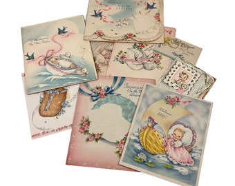 Vintage Image Retro Nursery Baby Animal Assortment Transfers