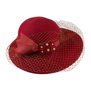 Fabini New York Hat Doeskin Wool Felt Bollman Netting Bowler  display picture 3