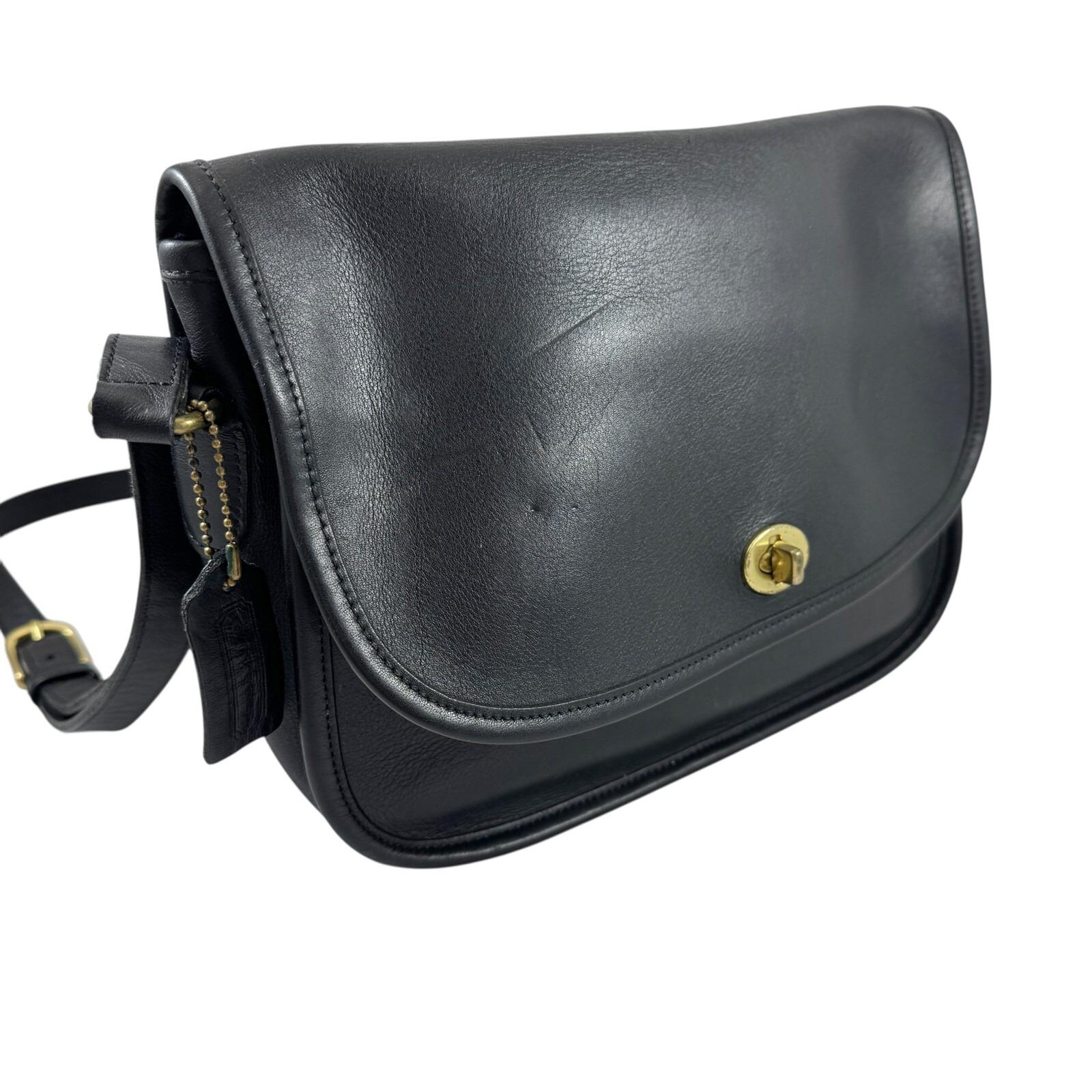 Coach City Purse Black Smooth Leather Shoulder Bag A8I 9790