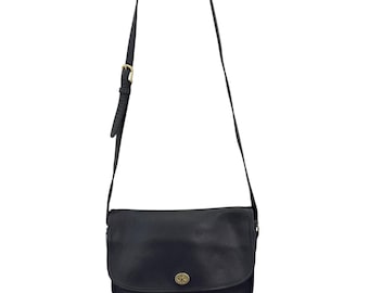 RARE - Vintage - COACH - 1980s - Black Leather City Bag 9790 - Etsy