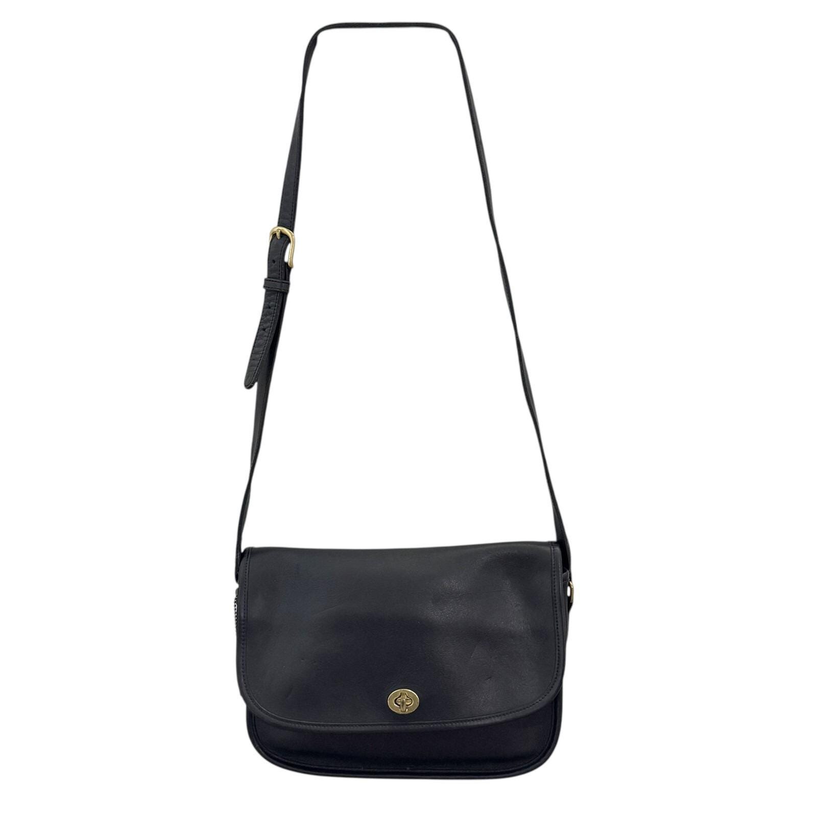 COACH オールドコーチCITY BAG 9790 ショルダーバッグ Vintage Coach 黒 USA City Bag 9790 ショルダーバッグ オールド