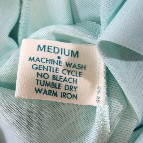 Lorraine Size Medium Button Front Robe Green Nylo… - image 9