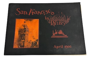 Boek San Francisco in Ruins April 1906 Echte foto's SF-geschiedenis brand aardbeving