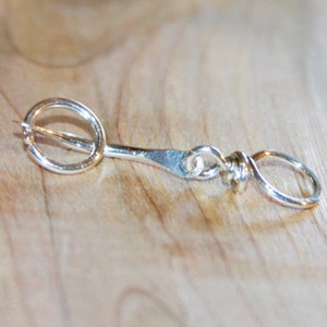 Sterling Silver Belly Button Ring,  Belly Button Barbell, Sterling Silver Barbell, Barbell, Cirles Belly Button Ring, Handmade