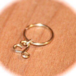 Infinity Heart Cartilage Earrings, Infinity Heart Nose Ring, Ear Cuff, Helix Hoop, 14K gold Filled, Seamless/Latched Hoop, Piercing Jewelry