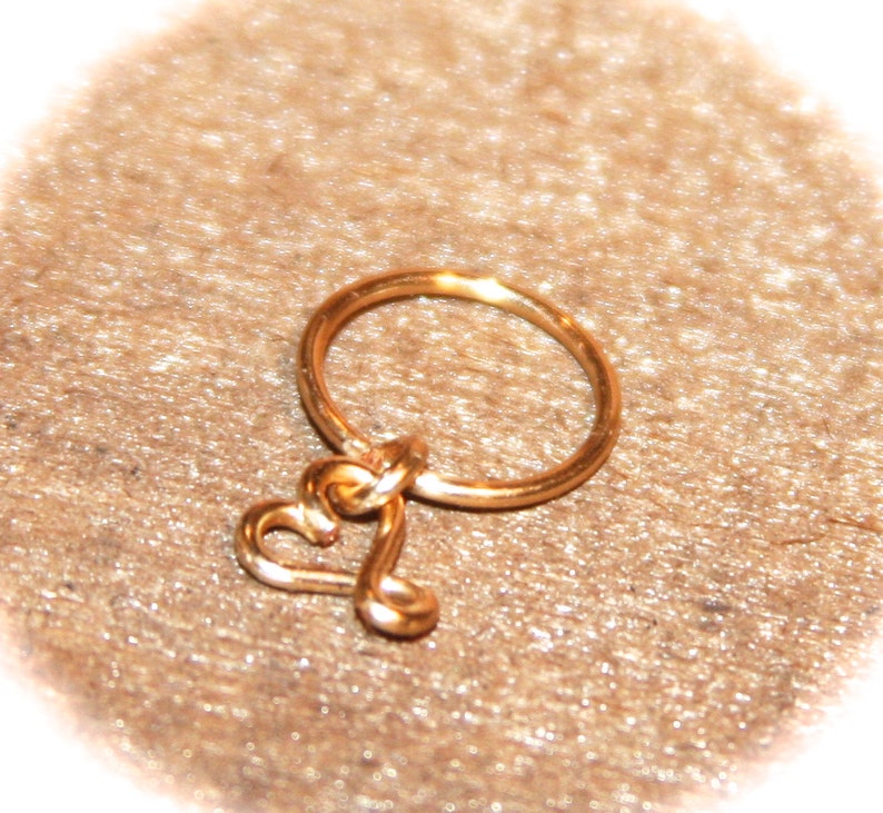 Infinity Heart Cartilage Earrings, Infinity Heart Nose Ring, Ear Cuff, Helix Hoop, 14K gold Filled, Seamless/Latched Hoop, Piercing Jewelry