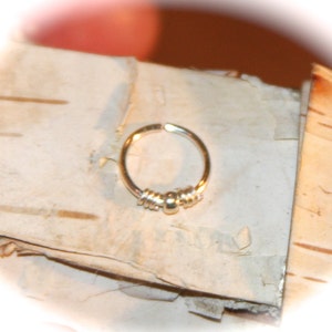 Small Nose Ring, Small Sterling Silver Cartilage Earrings, 24 22 gauge, Nose Ring, Nose Hoop, Helix Hoop, Nose Rings Piercing Jewelry