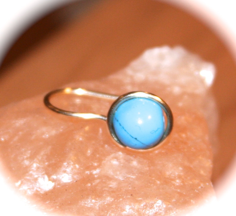 Turquoise Belly Button Ring Belly Button Jewelry 18 gauge 16 gauge 14 gauge Belly Button Hoop