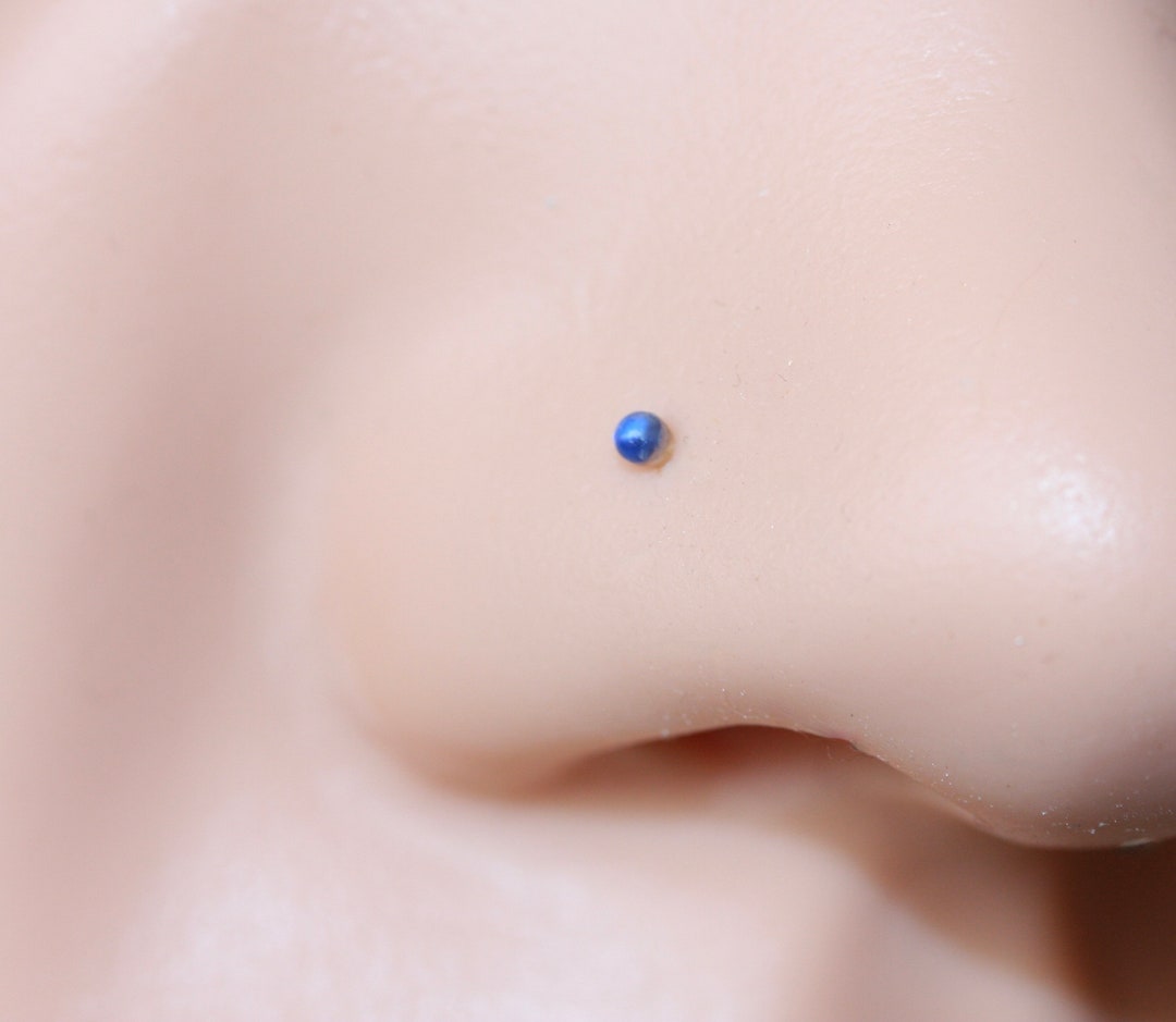 Blue 2024 nose piercing