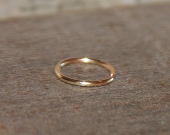 14k Gold Filled Hoop Earring: 20 Gauge Cartilage Nose Ring