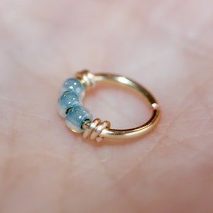 Sterling Silver Small Hoop Earring: Conch Helix Cartilage Nose Ring